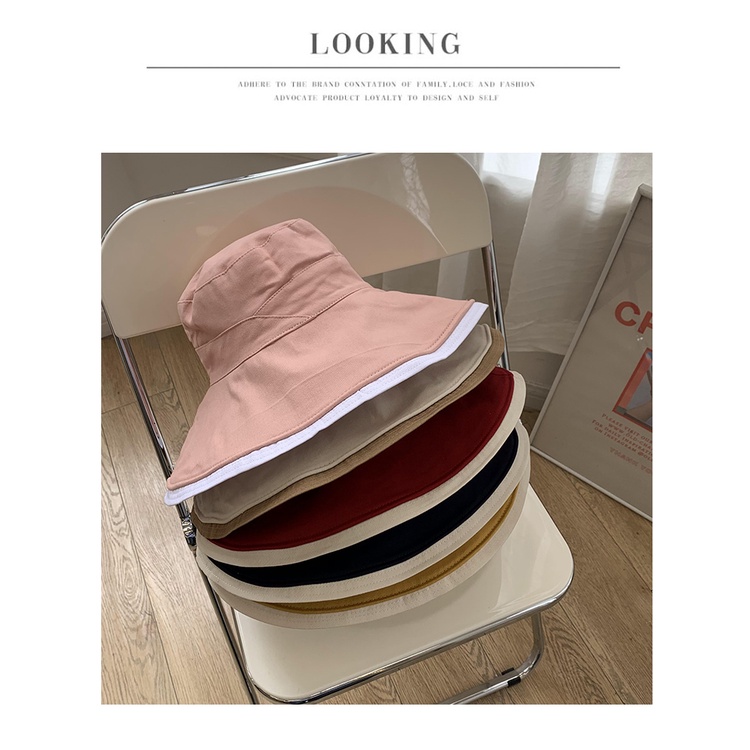 Nón Vành Rộng Chống Tia Uv Có Viền Trong Suốt Thời Trang