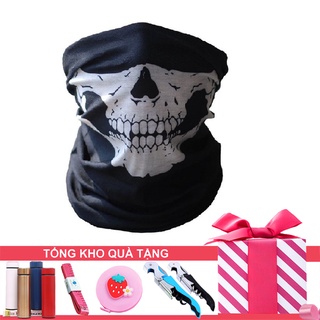 Khăn Phượt Đa Năng Trùm Đầu Bịt Mặt Chống Nắng Chống Bụi Họa Tiết Xương