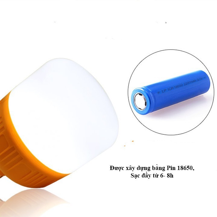 Bóng đèn tích điện 100w, bóng đèn led sạc tích điện thông minh