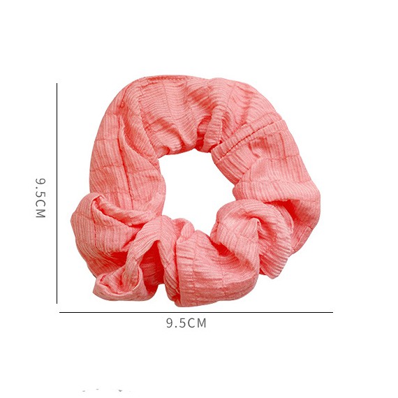 Scrunchies Cột Tóc Vải Đũi Nhiều Màu Tươi Hot Trend