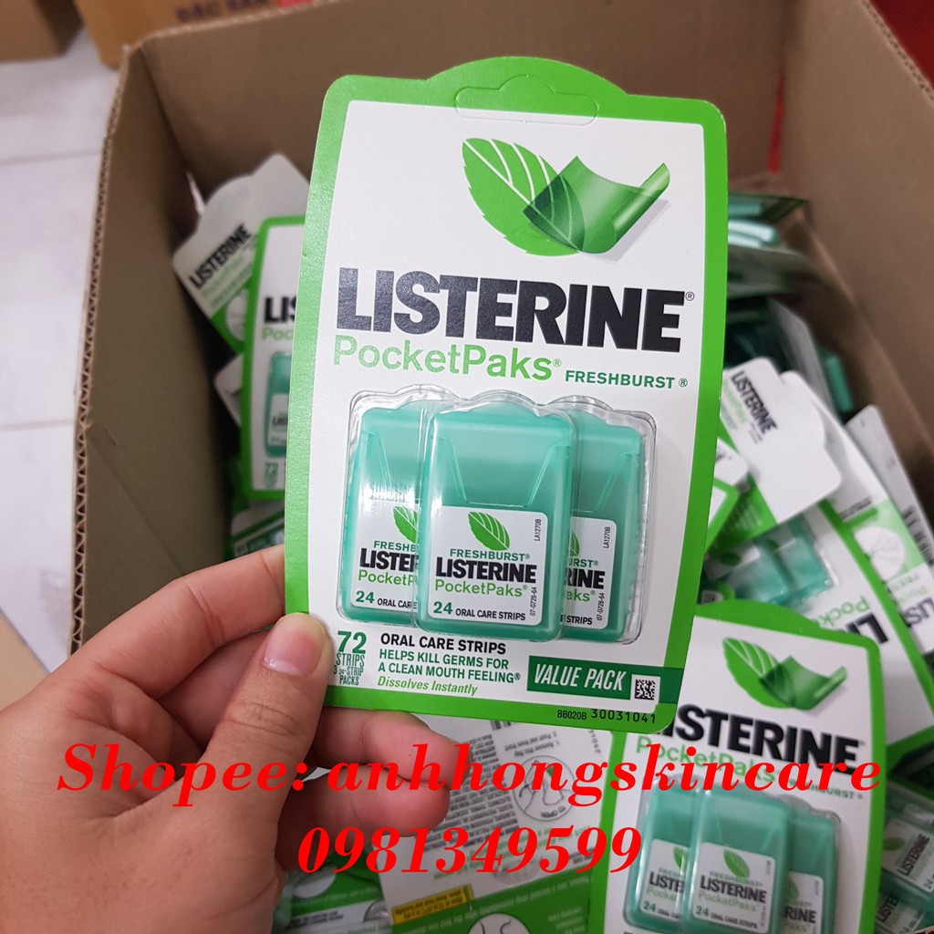 Miếng Ngậm Thơm Miệng Listerine