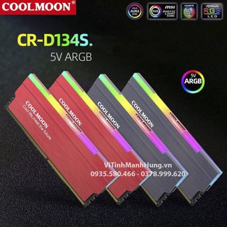 Mua Tản nhiệt Ram CoolMoon CR-D134S 5V-ARGB  Led đồng bộ Mainboard hoặc Hub CoolMoon.
