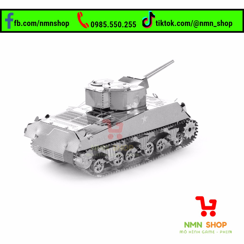 Mô hình lắp ráp - Xe tăng Sherman - 3DJS070