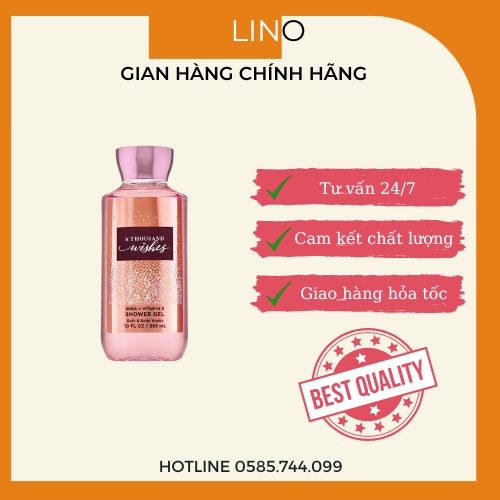 Sữa tắm hương nước hoa dạng gel Bath body works 295ml