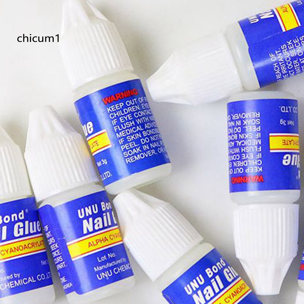 [Hàng mới về] Keo dán móng giả trong suốt đính đá long lanh dễ sử dụng 3g