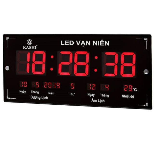 Đồng hồ treo tường Led Vạn Niên có âm lịch việt nam