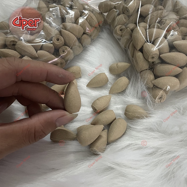 Nụ trầm hương khói toả ngược 210 viên - trang trí - không mùi hương