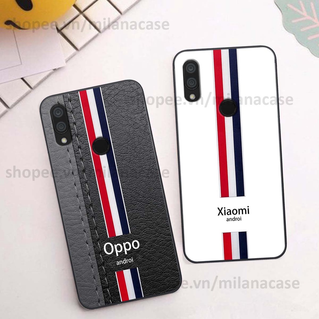 Ốp Xiaomi Redmi 7 in giả da phong cách thể thao, cá tính, thời trang