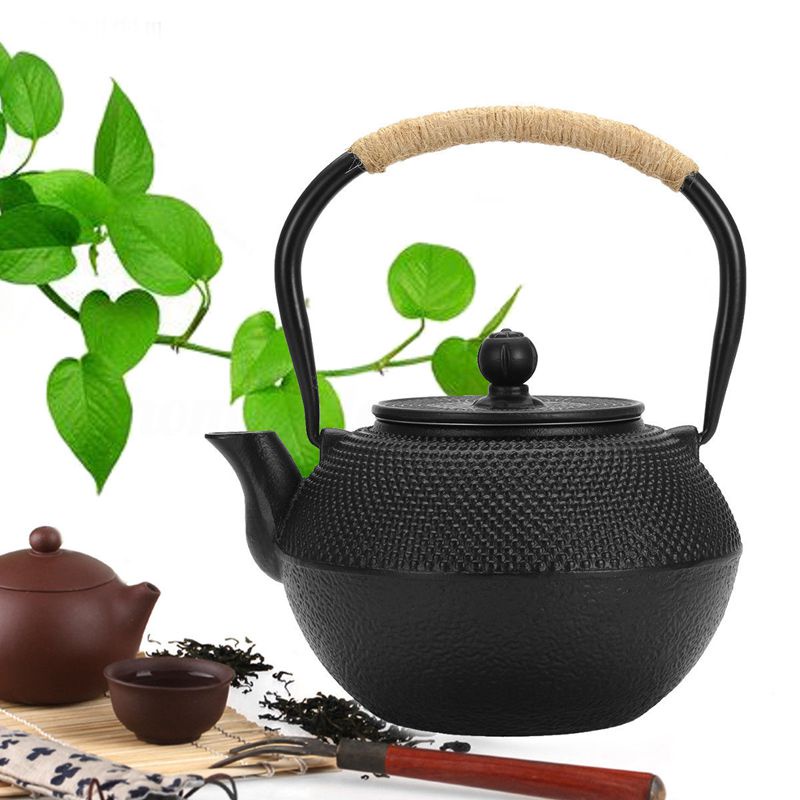 Ấm Trà Bằng Sắt 1.2L Phong Cách Nhật Bản