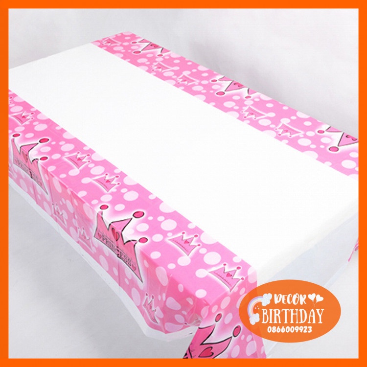Khăn Trải Bàn Trang Trí Sinh Nhật, Tiệc Thôi Nôi, Đầy Tháng Cho Bé, Kích Thước 137cm x 183cm