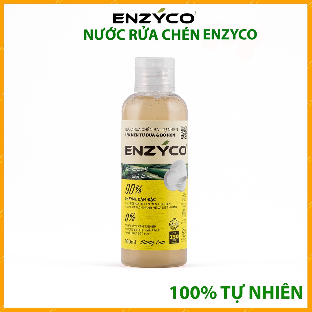 Nước Rửa Chén Sinh Học Lên Men Từ Dứa Và Bồ Hòn Sạch Chén Bát Không Gây Khô Da - Chai 100ml 식기 세정제 Dishwashing liquid