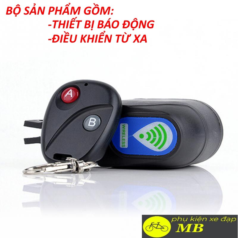 chống trộm xe đạp- báo động xe đạp không dây cao cấp điều khiển từ xa