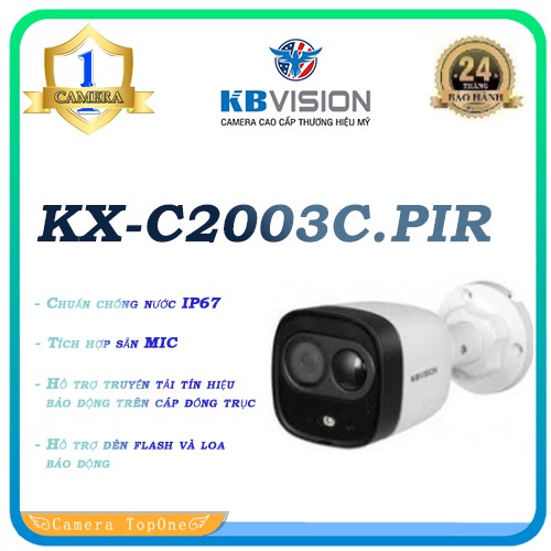 Camera KBvision KX-C2003C.PIR,bảo hành 2 năm