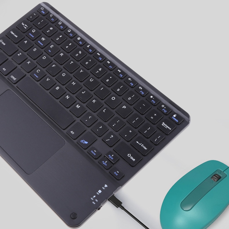 Bàn Phím Bluetooth Không Dây Có Bàn Phím Cảm Ứng USB Tích Hợp Nhiều Chạm Cho PC Laptop