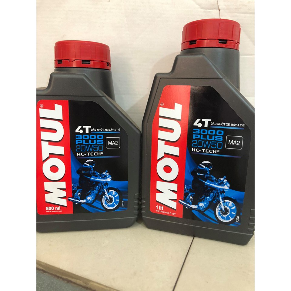 Nhớt Motul 3000 Plus 4T 20W50 dành cho xe số, tay côn