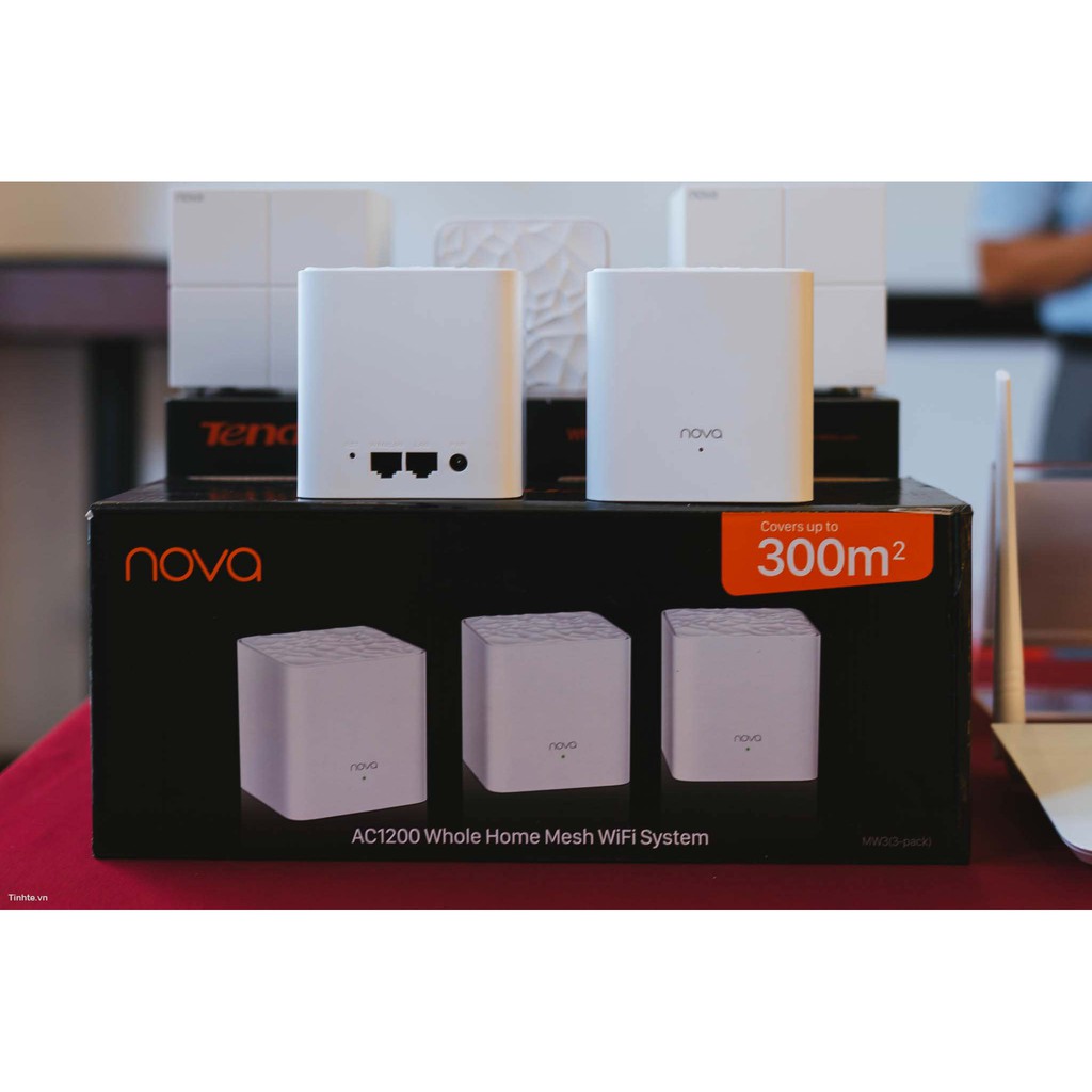 Bộ 2 sản phẩm phát Wifi Tenda Nova MW3 Phủ sóng wifi lên tới 200m2