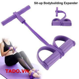 Dây kéo tập thể dục, tập gym tại nhà đàn hồi 4 ống dây cao su nâng cao sức khỏe GD723