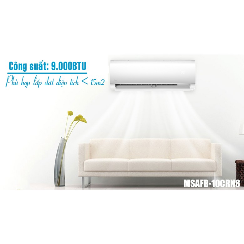 Điều hòa Midea 1 chiều 9.000BTU MSAFB-10CRN8 - Hàng chính hãng