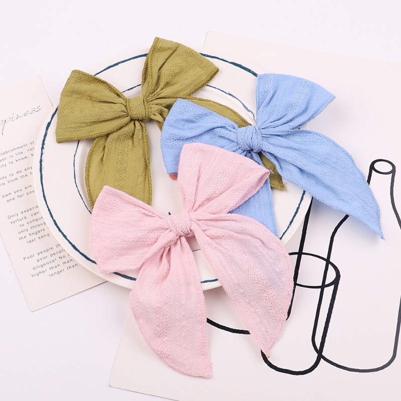 Set 14 Kẹp Tóc Nơ 4.5 Inch Màu Sắc Xinh Xắn Dành Cho Bé Gái