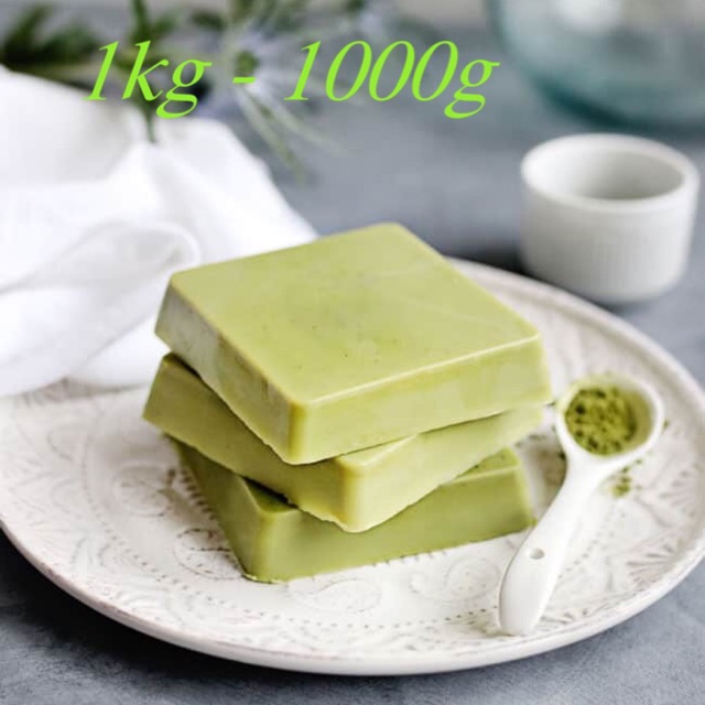 Phôi xà phòng glycerin matcha trà xanh - thơm mùi matcha