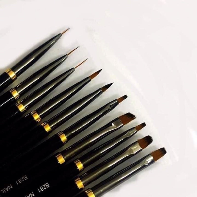 Set cọ Nhật vẽ móng 10 Cây Cao Cấp Lawie chuyên dụng