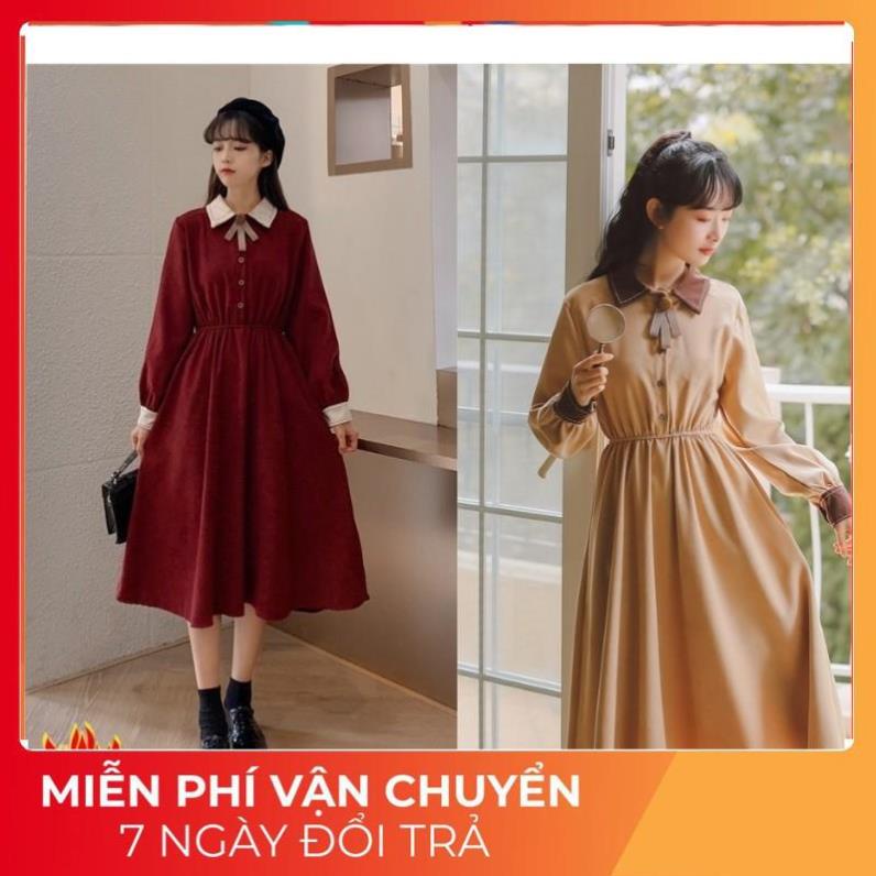 Váy Dài Vintage 💥FREESHIP💥 Đầm Vintage cực xinh - HÀNG THIẾT KẾ HÀN ELLY CLOTHING1