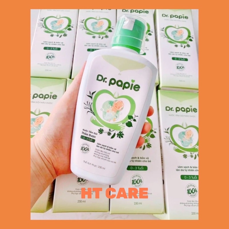 NƯỚC TẮM GỘI THẢO DƯỢC DR PAPIE 230ml