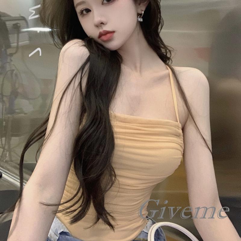 Bộ Áo Liền Quần Cổ Vuông Không Tay Màu Trơn Ôm Dáng Thời Trang Cho Nữ