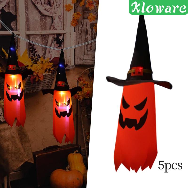 Set 5 Đèn LED Hình Bí Ngô Trang Trí Halloween