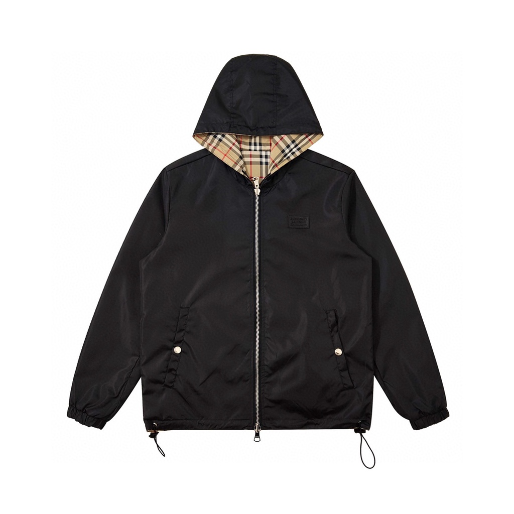 Áo khoác nam hai lớp thời trang cao cấp Burberry BBR họa tiết kẻ sọc cổ điển