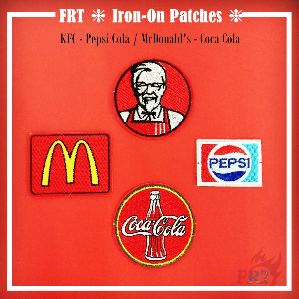 Miếng ủi trang trí Logo KFC - Pepsi / McDonald's - Coca Cola | Shopee ...