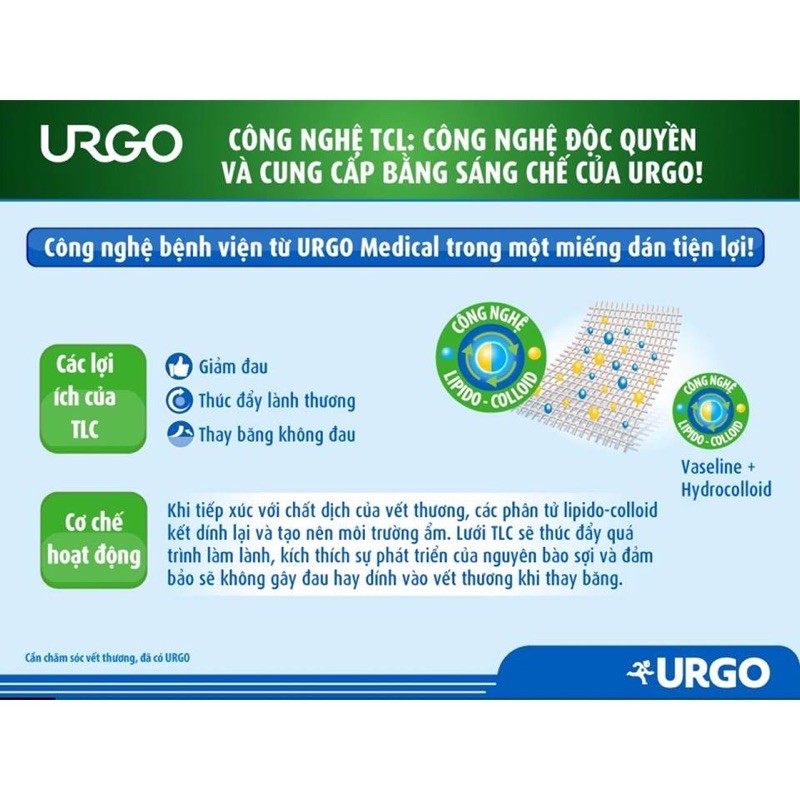 Miếng dán bỏng bô Urgo