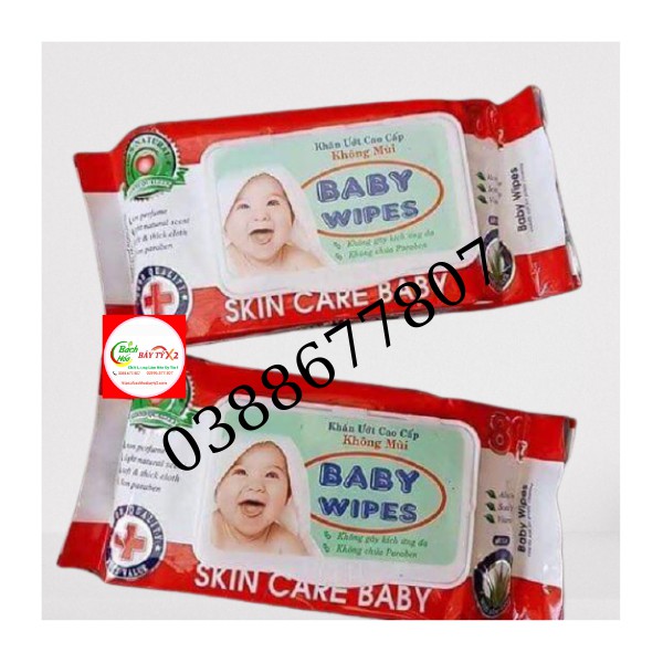 Khăn Giấy Ướt Baby Wipes Gói 50 Tờ - Hạn Sử Dụng 2022 [Có mùi & Không Mùi]