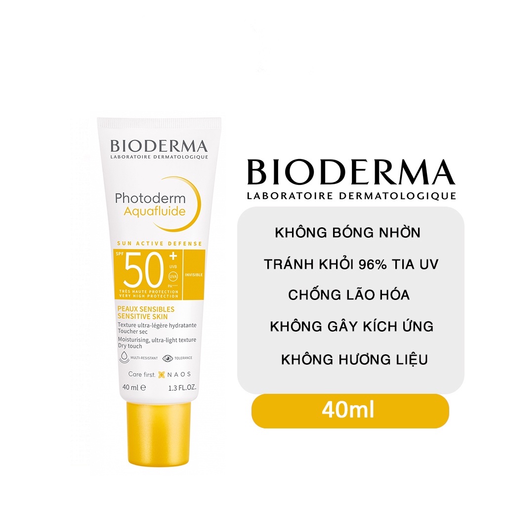 Kem Chống Nắng Bioderma Photoderm Max Aquafluide SPF 50+