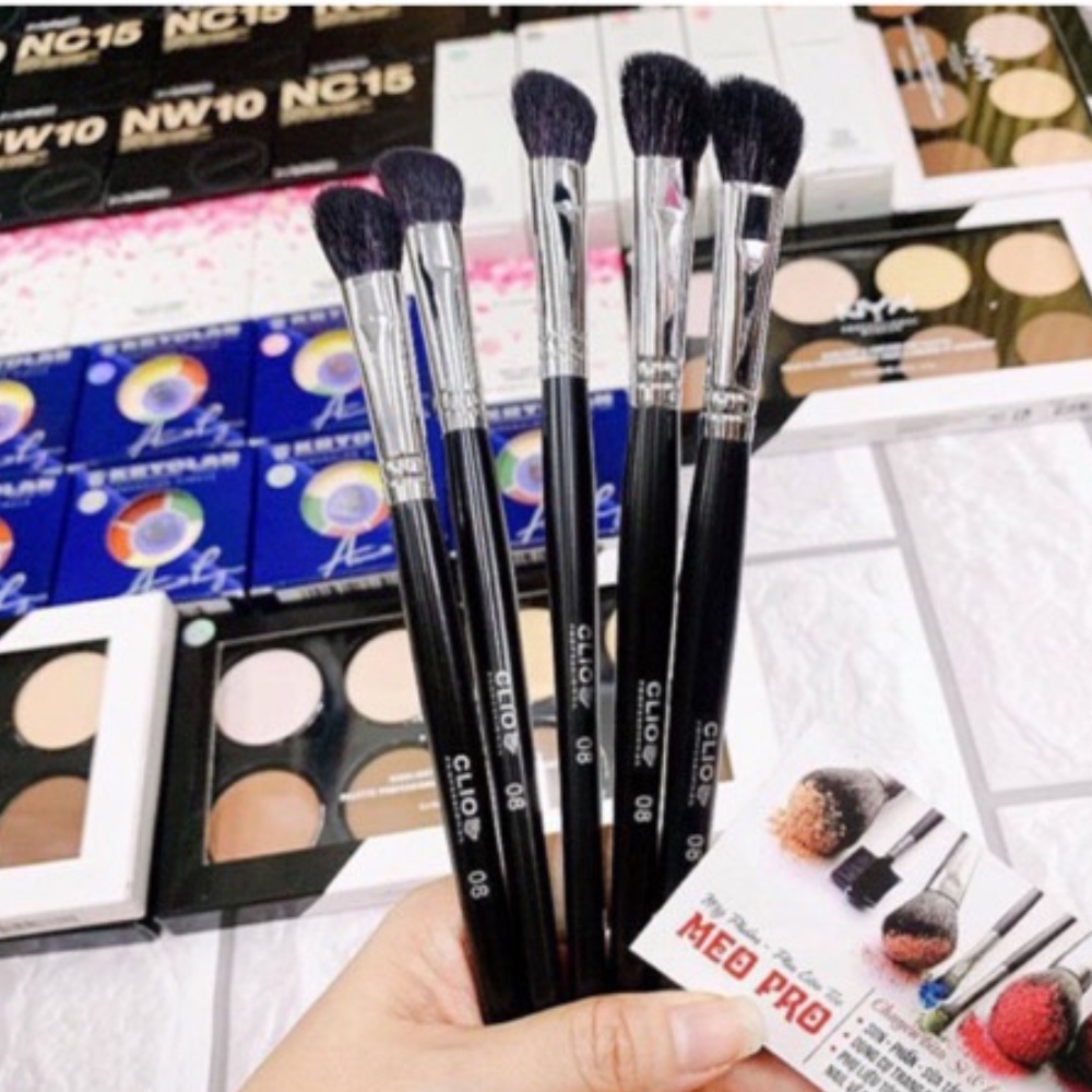 Cọ khối mũi Clio vẽ sóng mũi trang điểm chuyên nghiệp