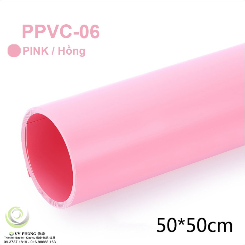 Phông nền nhựa PVC 50*50cm 9 màu trơn chụp ảnh chuyên nghiệp Studio đạo cụ CHỤP HÌNH PPVC50x50-01,2,3,4,5,6,7,8,9