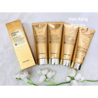 Sữa rửa mặt chiết xuất từ vàng 24k và nhớt ốc sên Intense care Gold 24k Snail Foam Cleanser