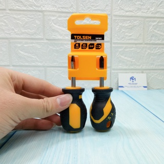 Bộ 2 tua vít mini, tuốc nơ vít cán ngắn, tô vít Tolsen 20181