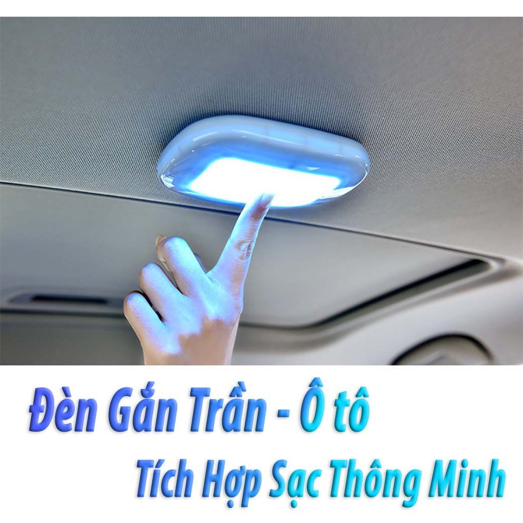 Đèn LED dán trần xe hơi cổng sạc bằng USB tiện dụng - Đèn LED gắn phòng khách hoặc bếp 10 bóng