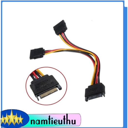 Cáp chia nguồn SATA 1 ra 2