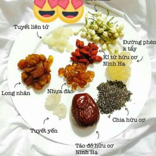 Set chè dưỡng nhan nguyên liệu đầy đủ ( như ảnh )