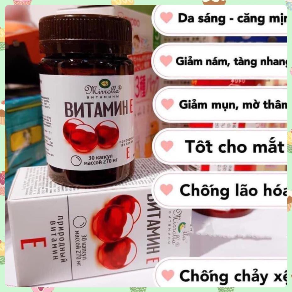 [SÁNG DA-MỜ NÁM] VITAMIN E ĐỎ NGA 400MG SANOFI - CHUẨN AUTH- TỐT GẤP 5 LẦN VITAMIN E THƯỜNG | BigBuy360 - bigbuy360.vn