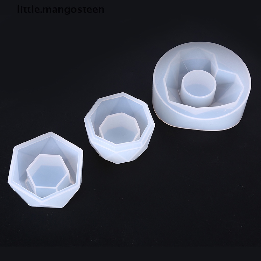 Khuôn Silicone Làm Chậu Hoa / Đèn Cầy DIY