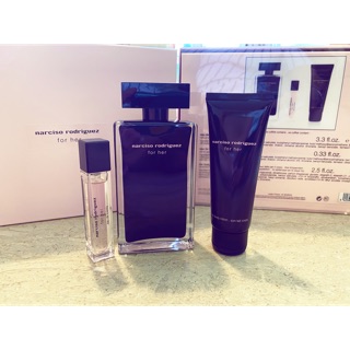 Set nước hoa Narciso for her edt 100ml 3 món hộp chanh xả