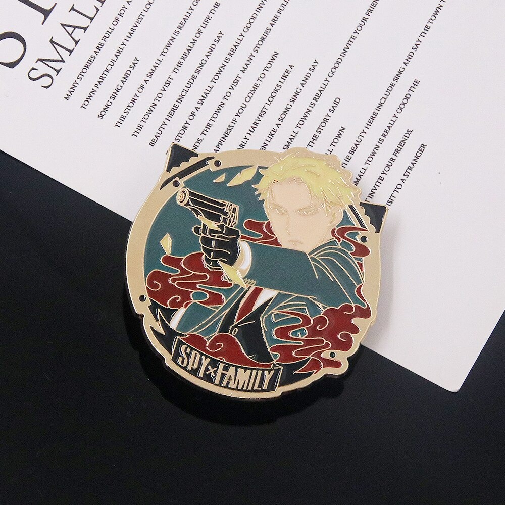 Pin cài áo manga anime Spy Family gia đình điệp viên Anya Yor Forger Loid Forger - GC512