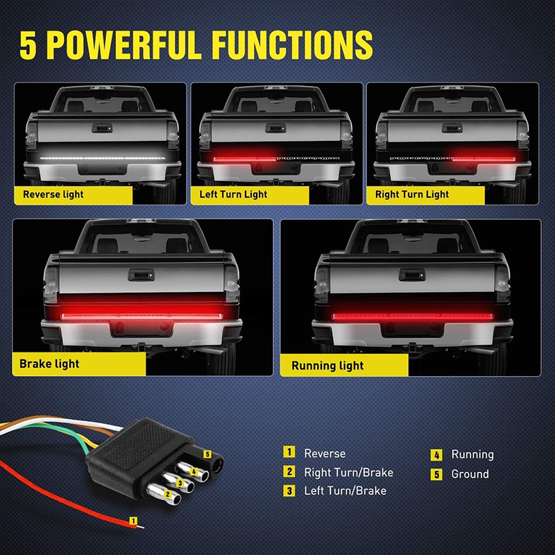 Dây đèn tín hiệu đuôi xe tải jeep BLALION LED chống thấm nước tiện lợi