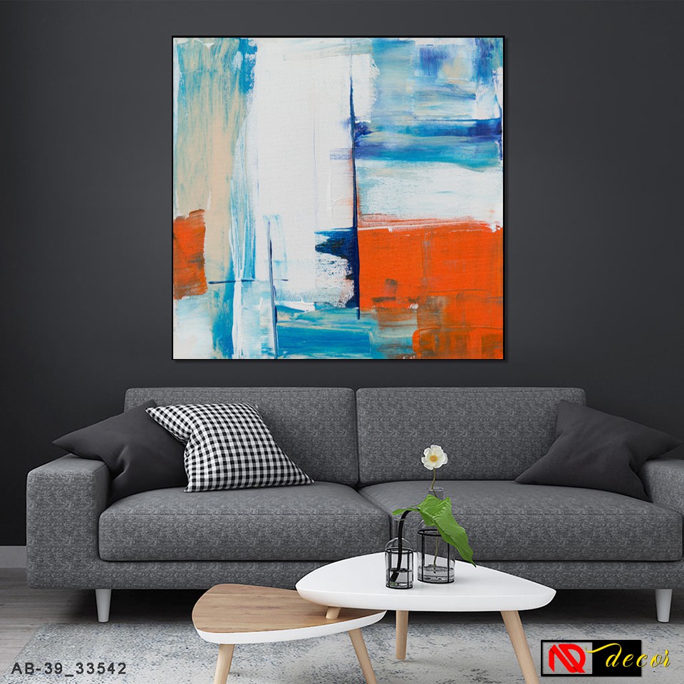 Tranh Trìu Tượng treo tường phòng khách trang trí nhà đẹp decor phòng ngủ nghệ thuật vintage hiện đại số hóa J55