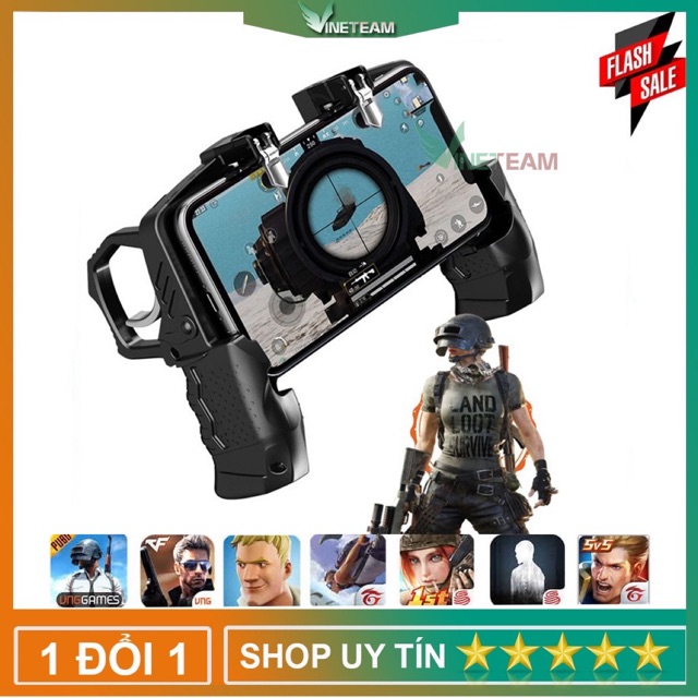 Tay cầm chơi game điện thoại K21 loại chuyên nghiệp Pubg Ros Freefire Cod