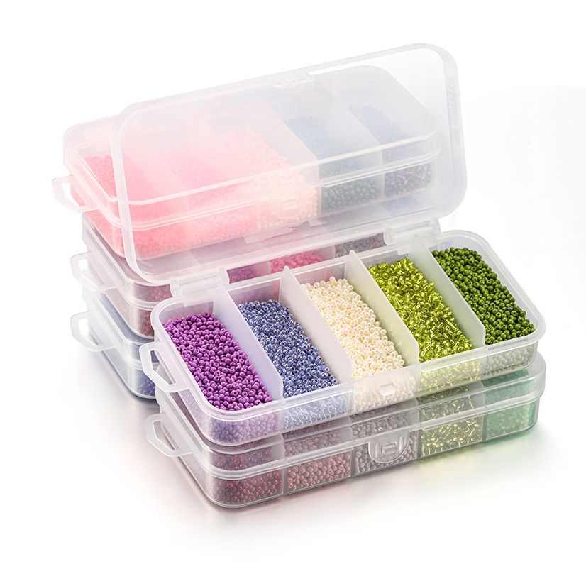 St.kunkaa 9000 cái / hộp hạt đầy màu sắc đặt 2mm để làm đồ trang sức