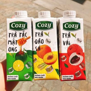 Trà  hoa quả cozy vị đào sả - 1 thùng